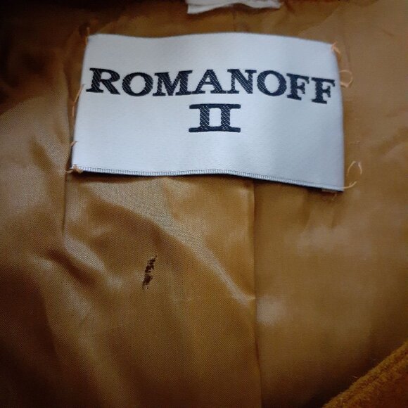 VTG Appliqued Blazer Jacket Romanoff 100% Wool Lined Made in Italy Matador 8 - Picture 6 of 13